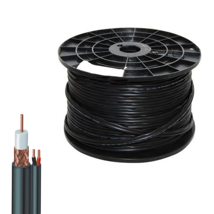 RG59 Video & Power DC Cable For CCTV Camera - Length 100 meters